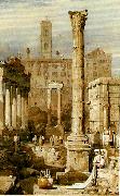 Samuel Prout rome the forum oil painting artist